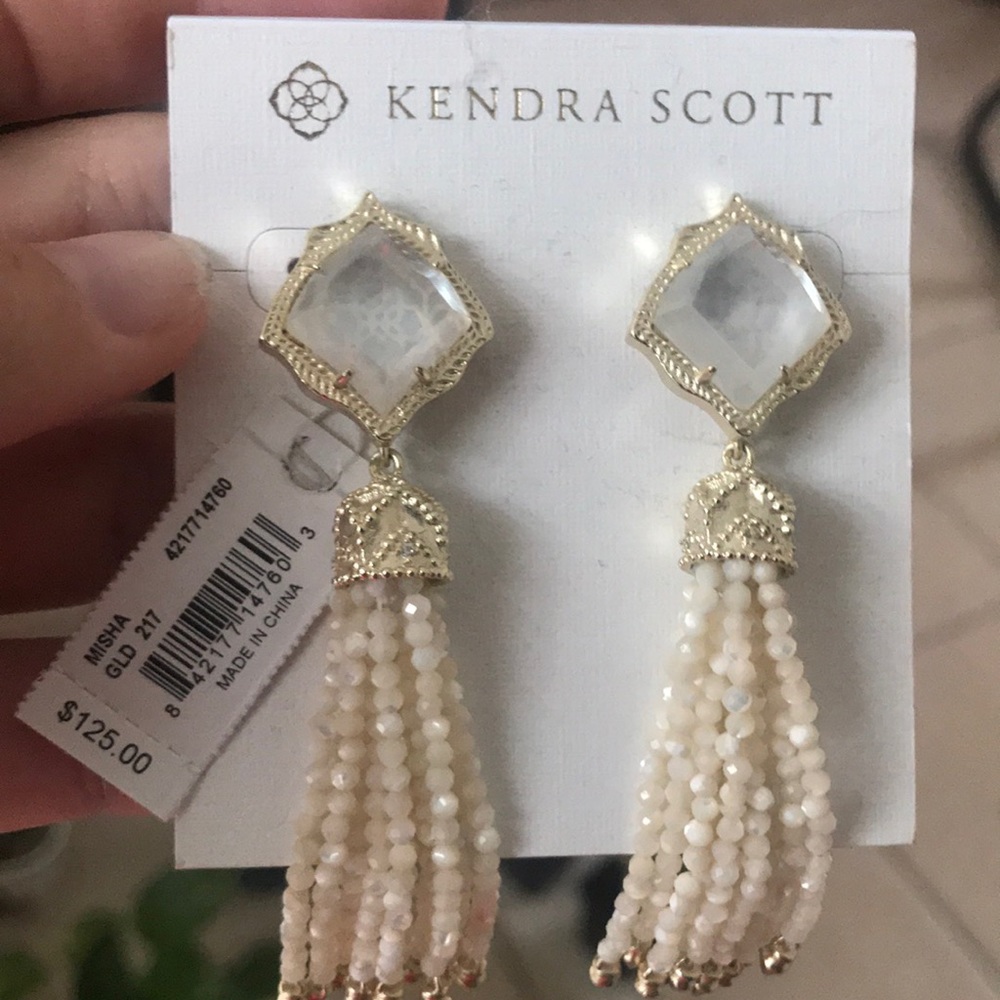 Kendra Scott Misha gold tassel earrings